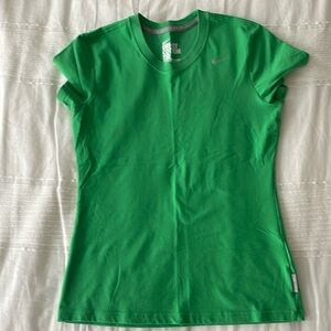 Nike dri-fit cotton tee, size medium, green